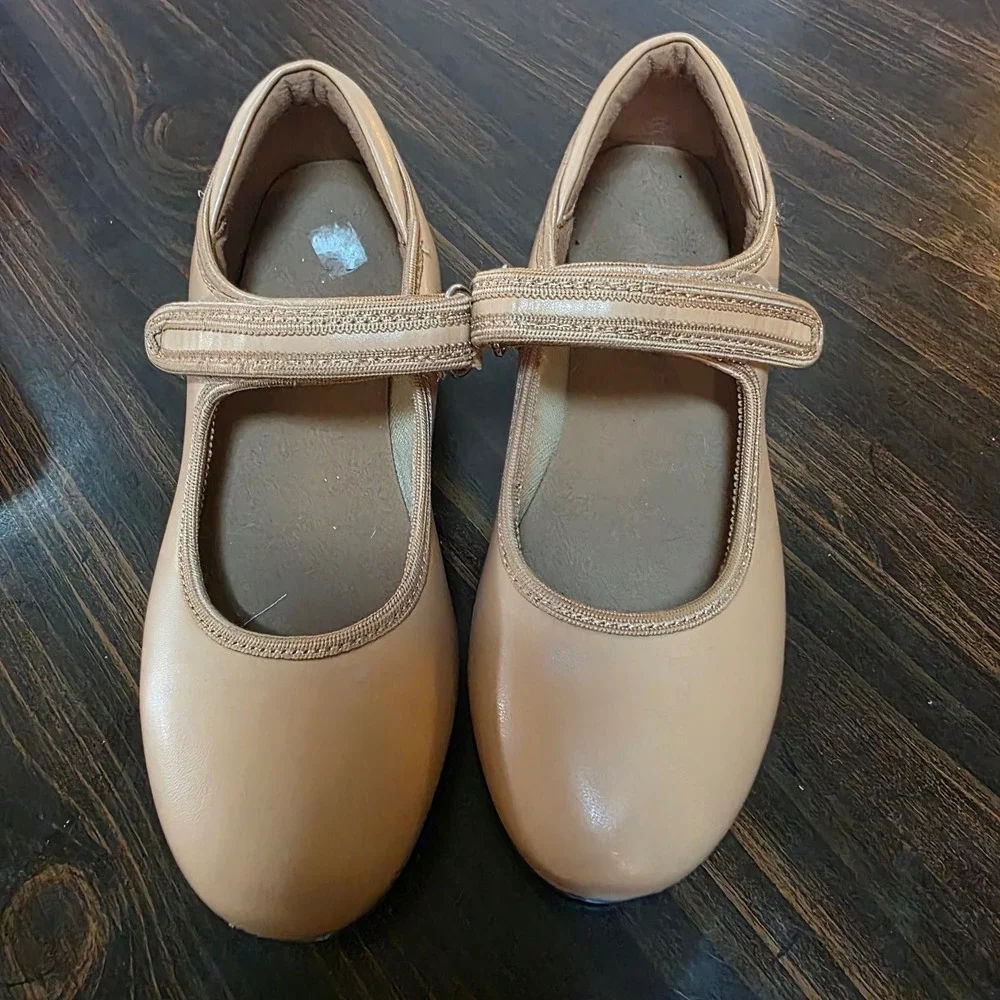 Foralod Mary Jane Tap Shoes for Girls size 3.5 Dance Shoes